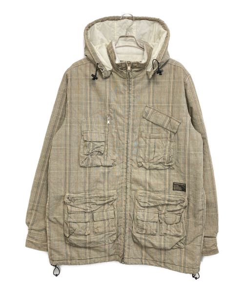 stussy（ステューシー）stussy (ステューシー) マルチポケットパフジャケット グリーン サイズ:Lの古着・服飾アイテム