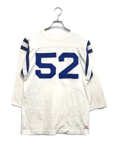 Champion（チャンピオン）Champion (チャンピオン) フットボールTシャツ ホワイト サイズ:42の古着・服飾アイテム