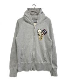 Mastermind JAPAN×TMT（マスターマインド ジャパン×ティーエムティー）の古着「ジップパーカー」｜グレー