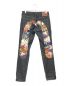 EVISU (エビス) Carrot-fit Denim Jeans with Allover Daruma Daicock Print インディゴ サイズ:29×34：19800円