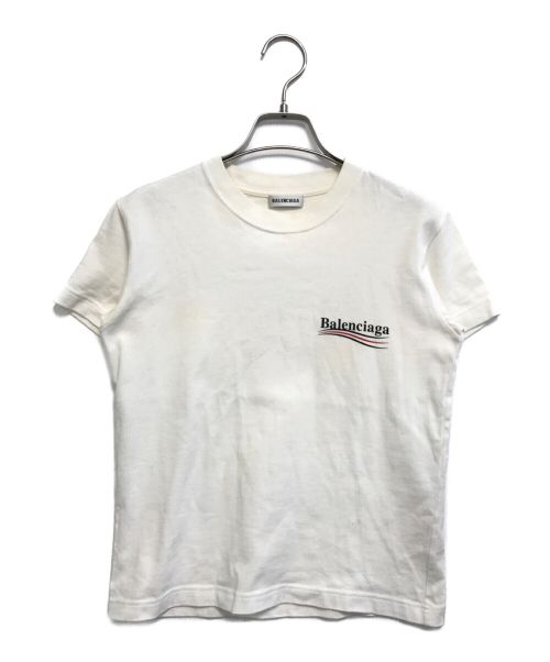 BALENCIAGA（バレンシアガ）BALENCIAGA (バレンシアガ) ロゴTシャツ ホワイト サイズ:XSの古着・服飾アイテム