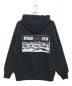 WIND AND SEA (ウィンダンシー) WAVE PRINT HOODIE ブラック サイズ:L：10000円