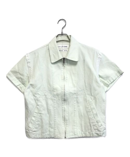 COMME des GARCONS SHIRT（コムデギャルソンシャツ）COMME des GARCONS SHIRT (コムデギャルソンシャツ) ジップアップS/Sジャケット アイボリー サイズ:Mの古着・服飾アイテム