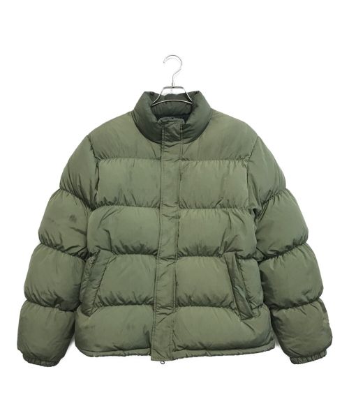 stussy（ステューシー）stussy (ステューシー) RIPSTOP DOWN PUFFER JACKET カーキ サイズ:Mの古着・服飾アイテム