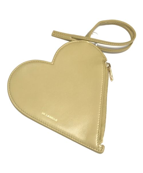 JIL SANDER（ジルサンダー）JIL SANDER (ジルサンダー) HEART POUCH ベージュ サイズ:表記なしの古着・服飾アイテム