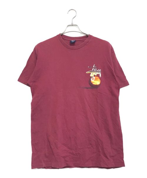 stussy（ステューシー）stussy (ステューシー) Tシャツ レッド サイズ:Lの古着・服飾アイテム