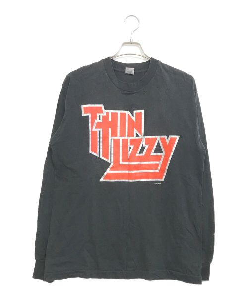 THINN LIZZY（シン・リジィ）THINN LIZZY (シン・リジィ) ツアーロングスリーブTシャツ ブラック サイズ:Lの古着・服飾アイテム