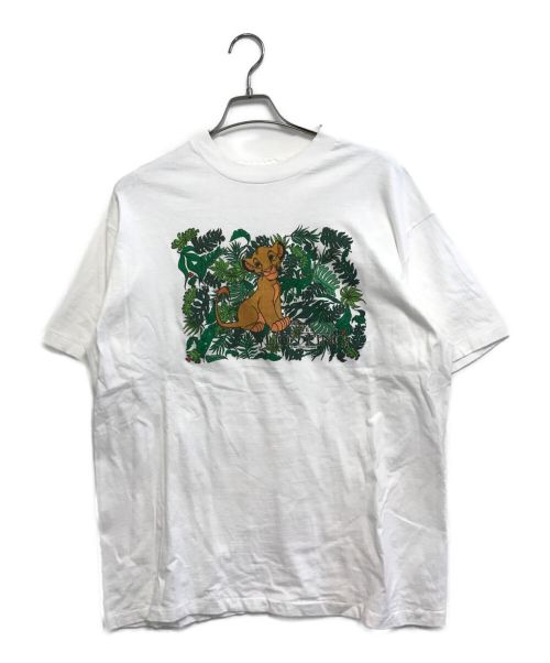 LION KING（ライオンキング）LION KING (ライオンキング) プリントTシャツ ホワイト サイズ:Lの古着・服飾アイテム