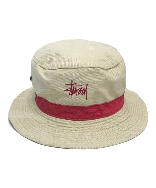 stussy（ステューシー）stussy (ステューシー) バケットハット ベージュ サイズ:LARGE/X-LARGEの古着・服飾アイテム