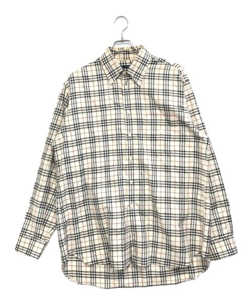 BURBERRY LONDON（バーバリーロンドン）BURBERRY LONDON (バーバリー ロンドン) チェックシャツ ベージュ サイズ:42の古着・服飾アイテム