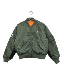 SUPREME×BOUNTY HUNTER（シュプリーム×バウンティハンター）の古着「MA-1ジャケット」｜オリーブ