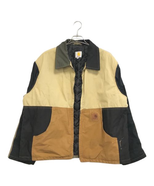 CarHartt（カーハート）CarHartt (カーハート) パットワークジャケット ベージュ サイズ:XLの古着・服飾アイテム