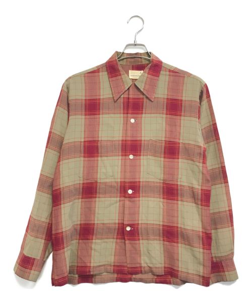 BRENTS（ブレント）BRENTS (ブレント) レーヨンポリチェックシャツ グリーン サイズ:Mの古着・服飾アイテム