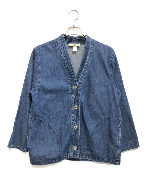 orvis（オービス）orvis (オービス) ノーカラーデニムジャケット インディゴ サイズ:表記なしの古着・服飾アイテム