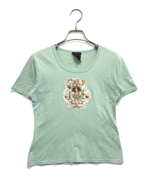 Jean Paul GAULTIER CLASSIQUE（ジャンポールゴルチエクラシック）Jean Paul GAULTIER CLASSIQUE (ジャンポールゴルチエクラシック) チビTシャツ グリーン サイズ:40の古着・服飾アイテム