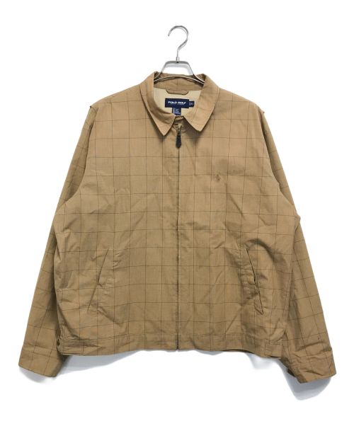 POLO GOLF（ポロ ゴルフ）POLO GOLF (ポロ ゴルフ) スイングトップ ベージュ サイズ:XLの古着・服飾アイテム