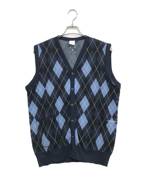 POP TRADING COMPANY（ポップトレーディングカンパニー）POP TRADING COMPANY (ポップトレーディングカンパニー) BURLINGTON VEST ネイビー サイズ:Mの古着・服飾アイテム