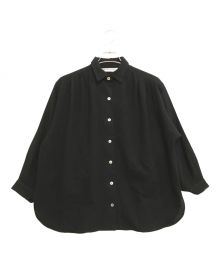 COMME des GARCONS（コムデギャルソン）の古着「ウールガーゼワイドシャツ」｜ブラック