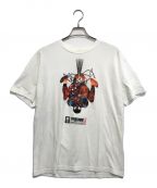 アニメーションTシャツアニメーションTシャツ）の古着「00s MARVEL(マーベル) SPIDERMAN(スパイダーマン) Tシャツ」｜ホワイト