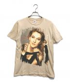 アーティストTシャツアーティストTシャツ）の古着「90s anvil(アンヴィル) celine dion(セリーヌ・ディオン) アーティストTシャツ」｜ベージュ