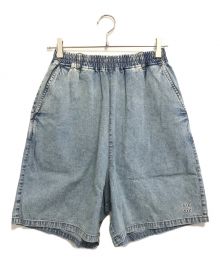 city country city（シティーカントリーシティー）の古着「Embroiderd Logo Washed Denim Easy Shots 8oz」｜インディゴ