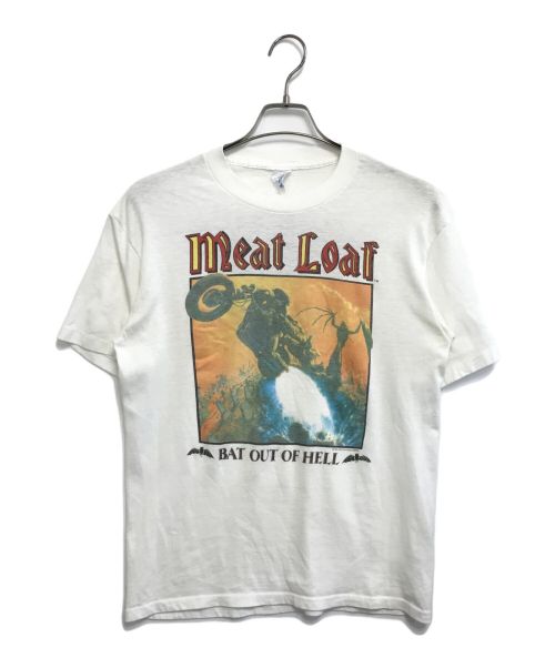 バンドTシャツ（バンドTシャツ）バンドTシャツ (バンドTシャツ) 80s meat loaf(ミートローフ) バンドTシャツ ホワイト サイズ:Lの古着・服飾アイテム