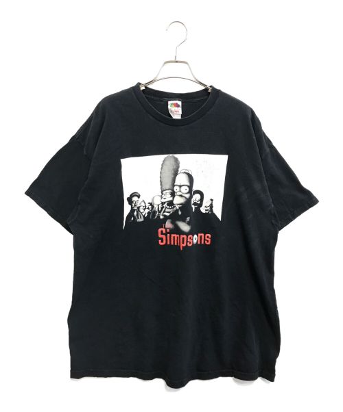 アニメーションTシャツ（アニメーションTシャツ）アニメーションTシャツ (アニメーションTシャツ) 00s THE Simpsons(ザ・シンプソンズ) Tシャツ ブラック サイズ:2XLの古着・服飾アイテム