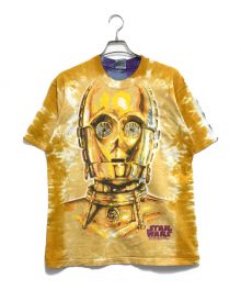 ムービーTシャツ（ムービーTシャツ）の古着「90s LIQUID BLUE STAR WARS(スターウォーズ) 	 ムービーTシャツ」｜イエロー