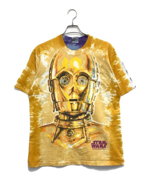 ムービーTシャツ（ムービーTシャツ）ムービーTシャツ (ムービーTシャツ) 90s LIQUID BLUE STAR WARS(スターウォーズ) 	 ムービーTシャツ イエロー サイズ:Ｌの古着・服飾アイテム