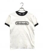 Nintendoニンテンドウ）の古着「00s フロッキーリンガーTシャツ」｜ホワイト