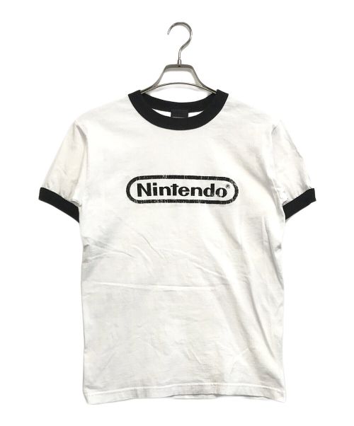 Nintendo（ニンテンドウ）Nintendo (ニンテンドウ) 00s フロッキーリンガーTシャツ ホワイト サイズ:Ｓの古着・服飾アイテム