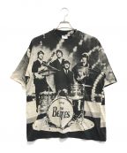 バンドTシャツバンドTシャツ）の古着「90s ALL SPORT BEATLES(ビートルズ) オーバープリントtシャツ」｜ブラック