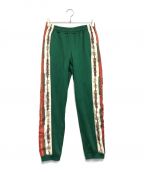 GUCCIグッチ）の古着「Printed Side Stripe Track Pant」｜グリーン