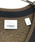 中古・古着 BURBERRY (バーバリー) モノグラムVネックニット ブラウン サイズ:S：25000円