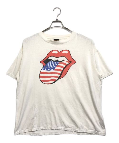 バンドTシャツ（バンドTシャツ）バンドTシャツ (バンドTシャツ) ROLLING STONES(ローリングストーンズ) バンドTシャツ ホワイト サイズ:XLの古着・服飾アイテム