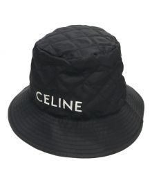 CELINE（セリーヌ）の古着「キルティングバケットハット」｜ブラック