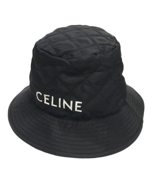 CELINE（セリーヌ）CELINE (セリーヌ) キルティングバケットハット ブラック サイズ:XSの古着・服飾アイテム