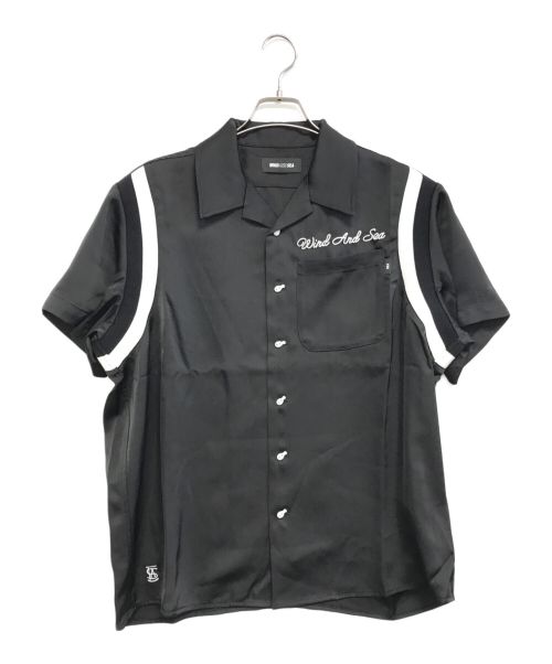 WIND AND SEA（ウィンド アンド シー）WIND AND SEA (ウィンダンシー) BOWLING SHIRT ブラック サイズ:Mの古着・服飾アイテム