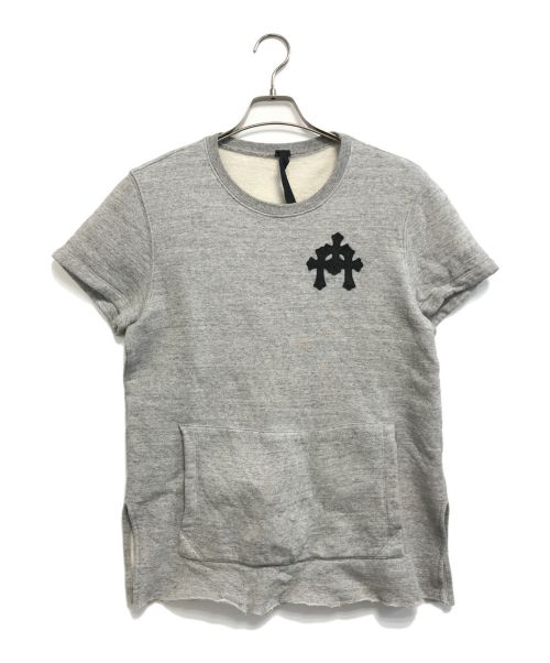 CHROME HEARTS（クロムハーツ）CHROME HEARTS (クロムハーツ) 半袖スウェット グレー サイズ:Sの古着・服飾アイテム