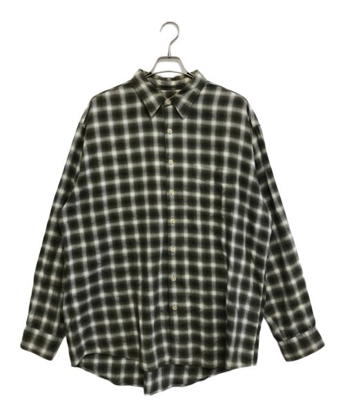 J.CREW（ジェイクルー）J.CREW (ジェイクルー) オンブレチェックシャツ オリーブ サイズ:XLの古着・服飾アイテム