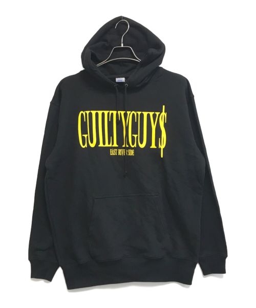 GUILTY GUYS（ギルティガイズ）GUILTY GUYS (ギルティガイズ) プルオーバーパーカー ブラック サイズ:XLの古着・服飾アイテム