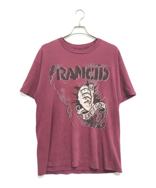 バンドTシャツ（バンドTシャツ）バンドTシャツ (バンドTシャツ) 90s Rancid(ランシド) バンドTシャツ レッド サイズ:XLの古着・服飾アイテム