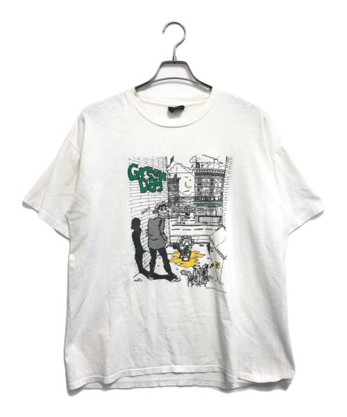 バンドTシャツ（バンドTシャツ）バンドTシャツ (バンドTシャツ) 90s Green Day(グリーンデイ) バンドTシャツ ホワイト サイズ:XLの古着・服飾アイテム