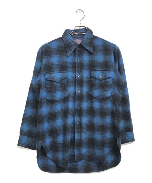 PENDLETON（ペンドルトン）PENDLETON (ペンドルトン) オンブレチェックシャツ ブルー サイズ:16の古着・服飾アイテム