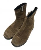 ALYXアリクス）の古着「Distressed Suede Boots」｜カーキ