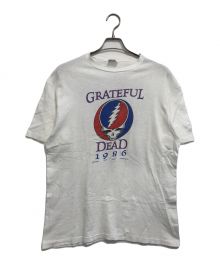 バンドTシャツ（バンドTシャツ）の古着「80s GRATEFUL DEAD&BOB DYLAN(グレイトフル・デッド&ボブ・ディラン) バンドTシャツ」｜ホワイト