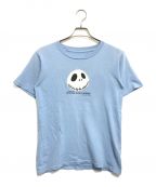 アニメーションTシャツアニメーションTシャツ）の古着「90s NIGHTMARE before christmas(ナイトメア・ビフォア・クリスマス) アニメ―ションTシャツ」｜スカイブルー