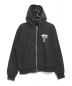 stussy（ステューシー）の古着「WORLD TOUR ZIP HOODIE」｜ブラック