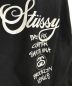 中古・古着 stussy (ステューシー) WORLD TOUR ZIP HOODIE ブラック サイズ:M：12000円