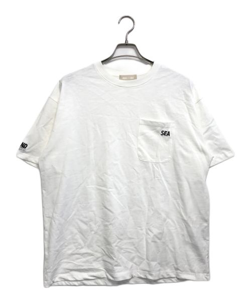 WIND AND SEA（ウィンド アンド シー）WIND AND SEA (ウィンダンシー) WIND AND SEA SEA 2P POCKET S/S TEE ホワイト サイズ:XLの古着・服飾アイテム